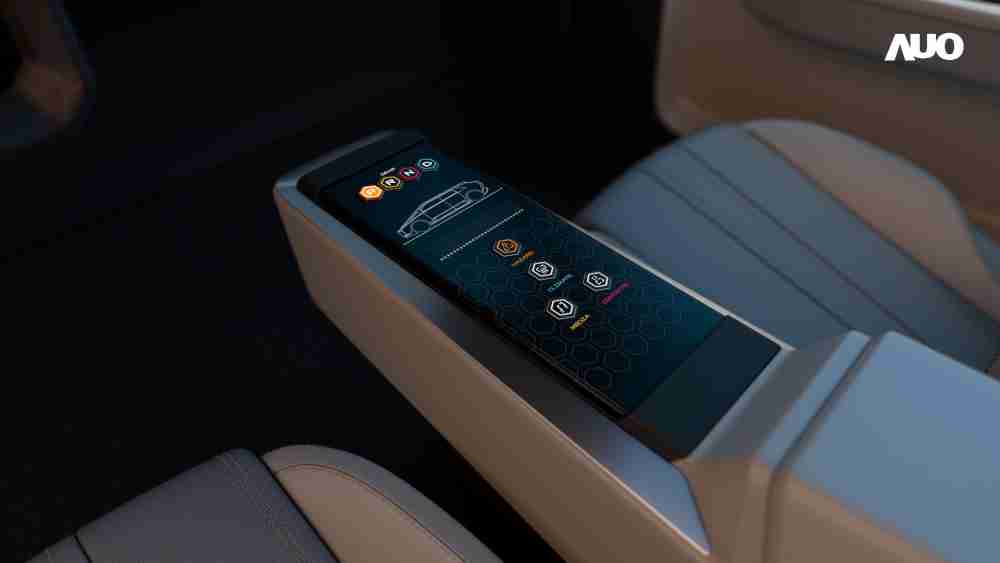 口袋牛店以人性化设计打造多变形态中控显示(Morphing Center Control)，，不使用时仅平面显示信息，，，进行操作时，，，，显示器则会动态隆起，，，，转变成3D实体按钮，，，并有触觉回馈，，展示人机互动新体验